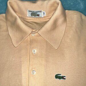 1980s Lacoste Men's Polo Cream